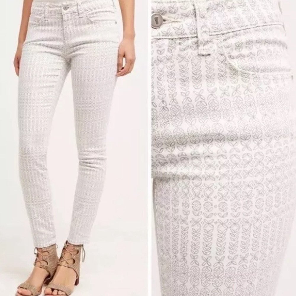 Pilcro & the Letterpress | Stet Morocco Print Skinny Jeans Size 32